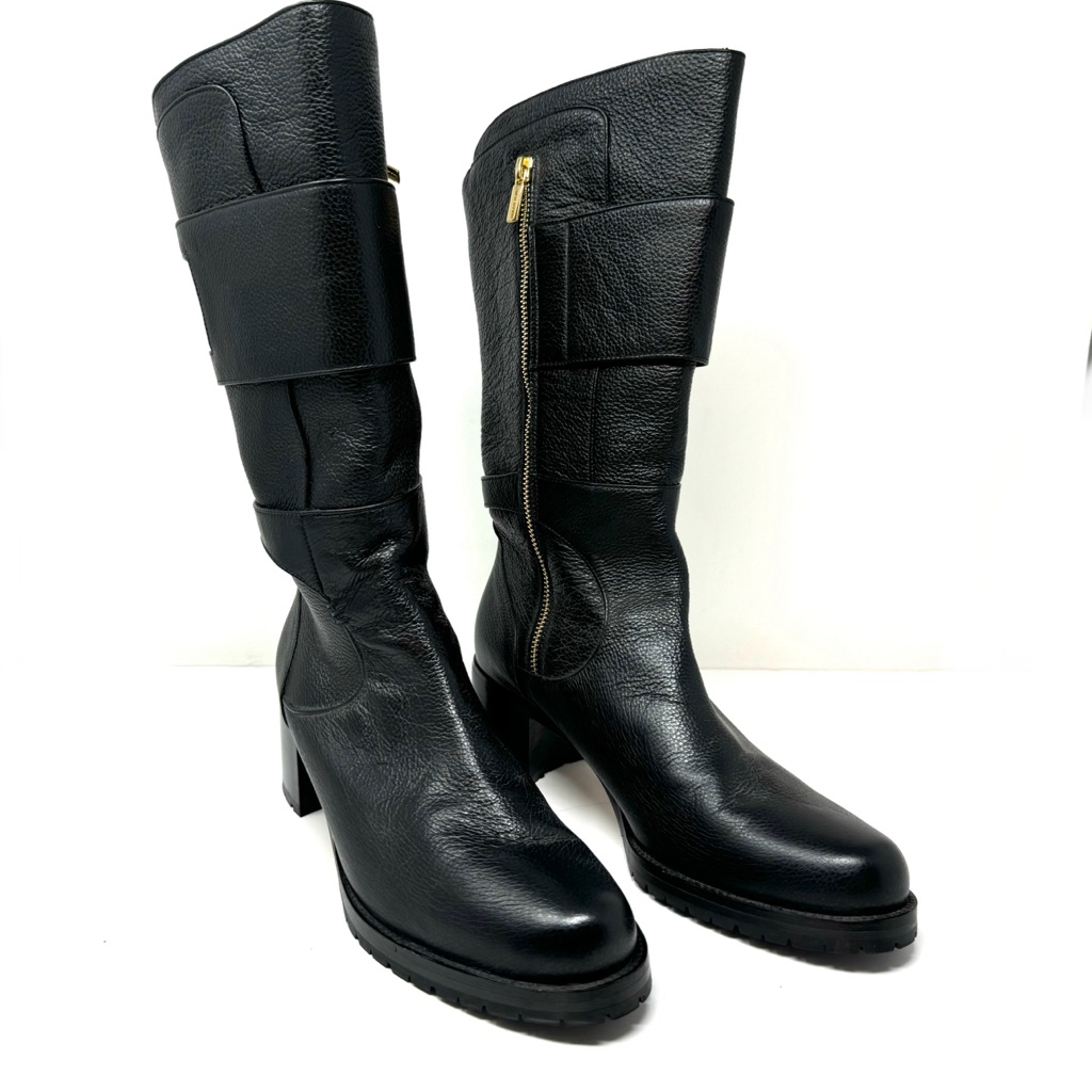 Sarah Flint Jet Set Combat Boots, Made In Italy, Size 41